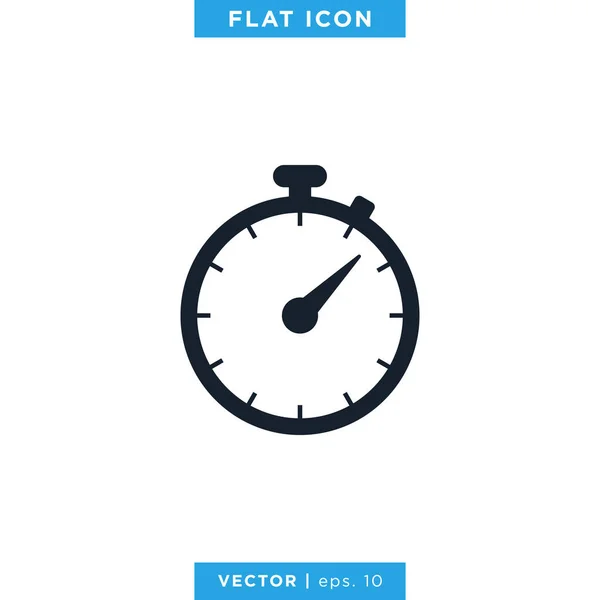 Stoppuhr Icon Vector Design Template — Stockvektor