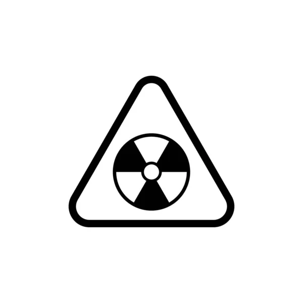 Radioaktív Háromszög Ikon Vektor Tervezési Sablonnal — Stock Vector