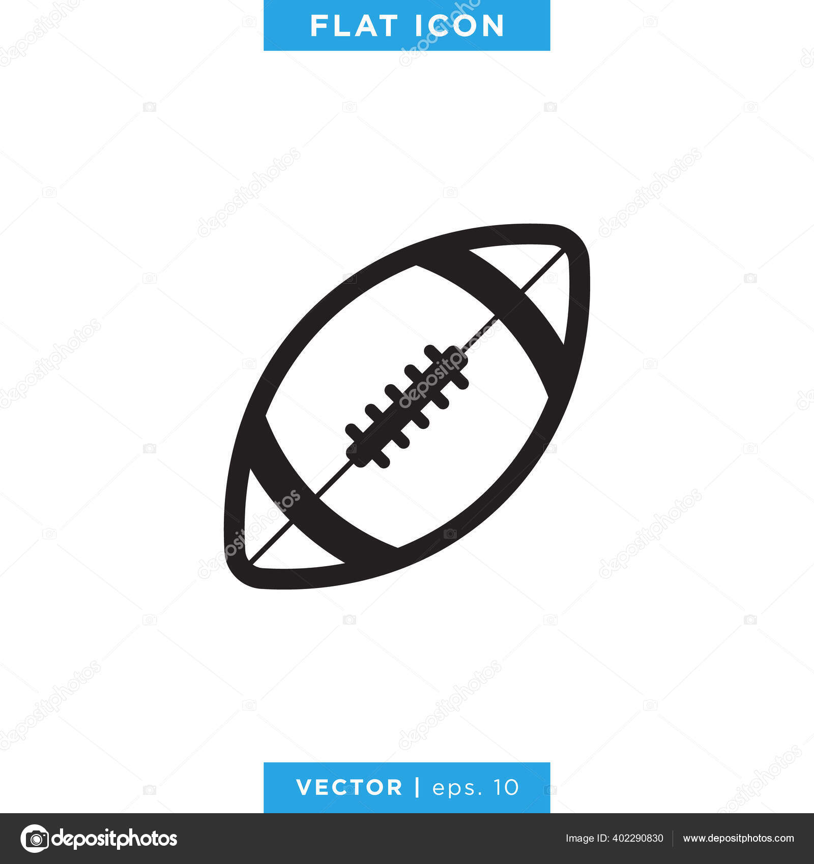Illustration 3d De L'icône De Fusée De Ballon De Football Américain