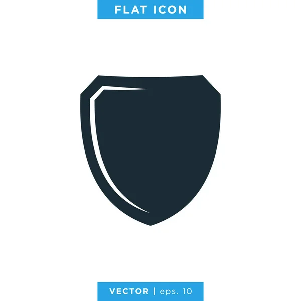 Shield Icon Vector Logo Ontwerp Sjabloon — Stockvector