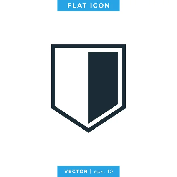 Shield Icon Vector Logo Ontwerp Sjabloon — Stockvector