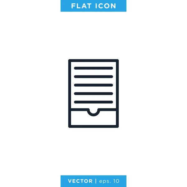 Archive Storage Icon Vector Design Template Editierbarer Vektor Folge — Stockvektor