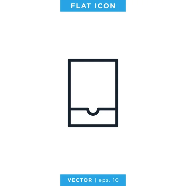 Archivo Icono Almacenamiento Plantilla Diseño Vectorial Vector Editable Eps — Vector de stock
