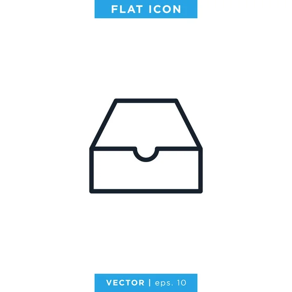 Archief Opslag Icoon Vector Design Template Bewerkbare Vector Eps — Stockvector