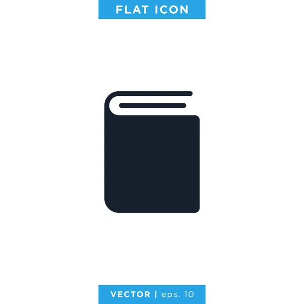 Boek Icon Vector Design Sjabloon — Stockvector