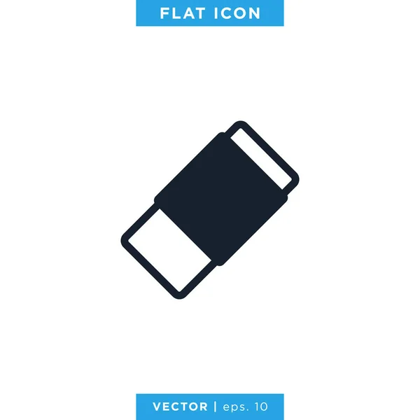 Radiergummi Icon Vector Design Template — Stockvektor