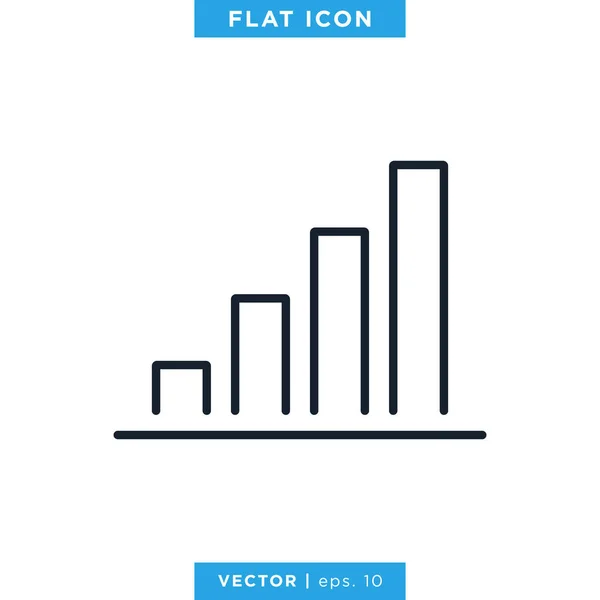 Finanzen Diagramm Unternehmenswachstum Analytische Icon Vector Design Template — Stockvektor