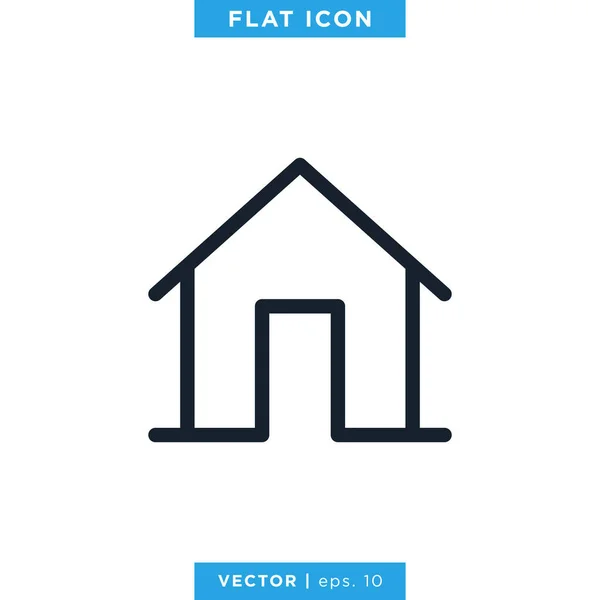 Huis Icon Vector Logo Ontwerp Template Bewerkbare Vector Eps — Stockvector