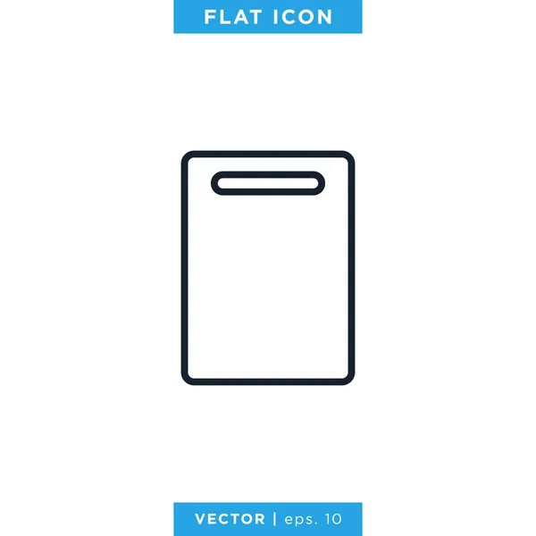 Modèle Conception Vectorielle Icône Planche Découper Avc Modifiable — Image vectorielle