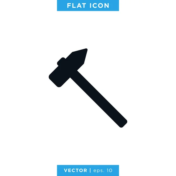 Hamer Pictogram Vectorontwerp Sjabloon — Stockvector