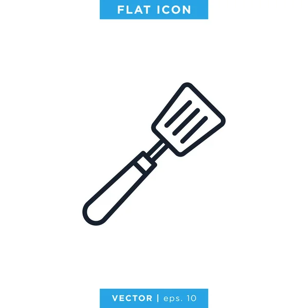 Шаблон Векторного Дизайна Логотипа Лопатки Кухонная Утварь Стол Голосования — стоковый вектор