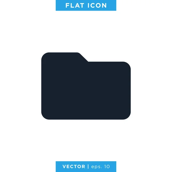 Ordner Icon Vector Design Template — Stockvektor