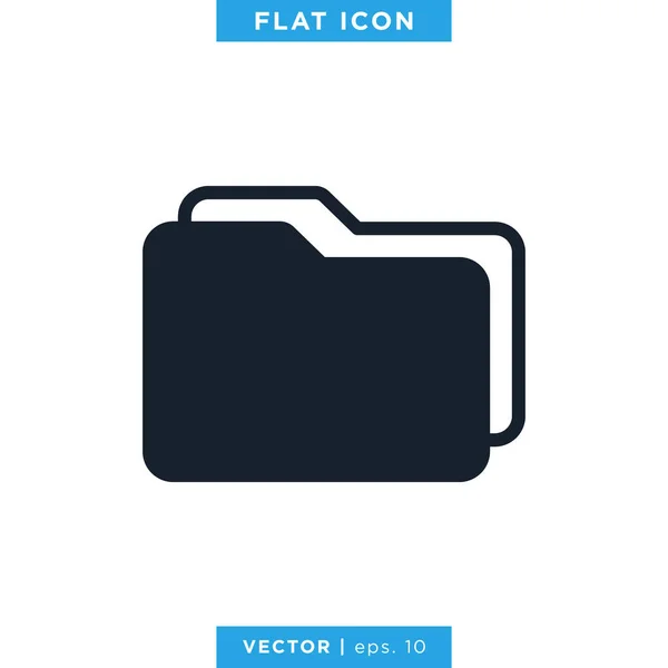 Ordner Icon Vector Design Template — Stockvektor