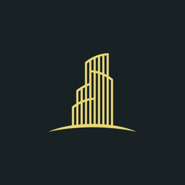 Bina, İnşaat Logo Vektörü Tasarım Şablonu