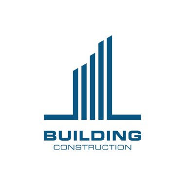 Bina, İnşaat Logo Vektörü Tasarım Şablonu.