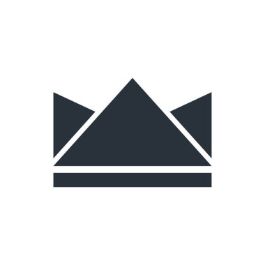 Crown Simge Vektör Logo Şablonu