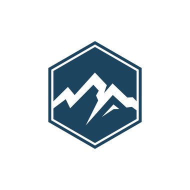 dağ logosu vektör tasarım şablonu