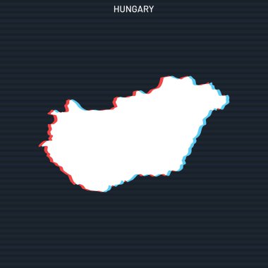 Macaristan Vektör Tasarım Şablonu Karanlık Arkaplanda.