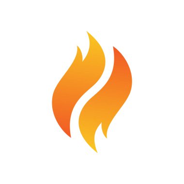 Ateş Alevi Logosu Vektör Tasarımı 
