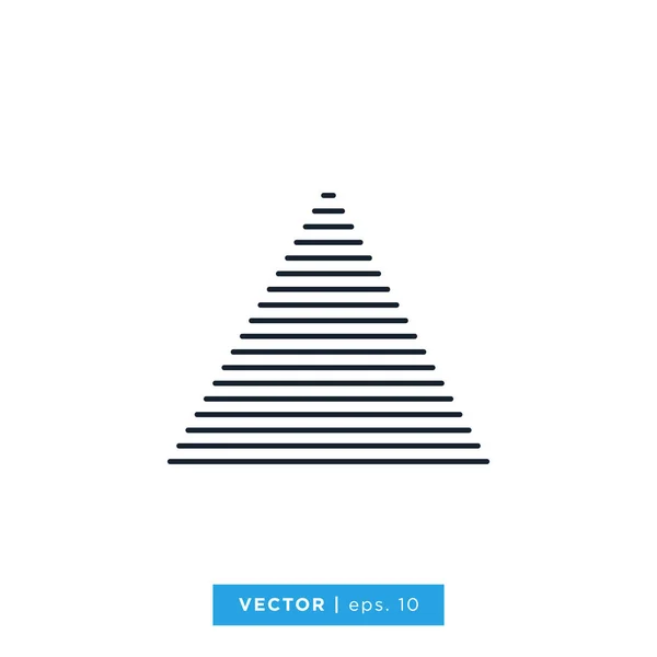 Modèle Conception Vectorielle Ligne Géométrique Abstraite Moderne Forme Triangle — Image vectorielle