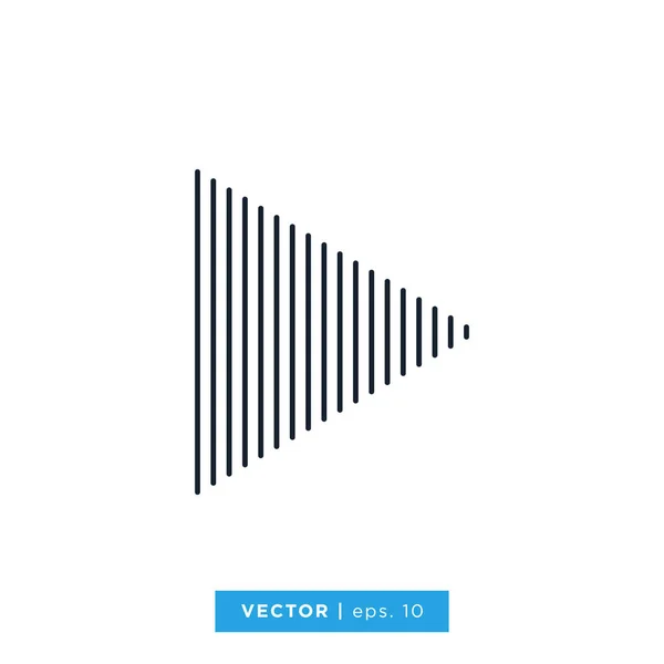 Modern Abstract Geometric Line Vector Design Template Triangle Shape — Stock Vector