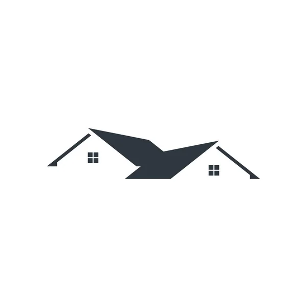 Real Estate House Building Construction Logo Vector Design — стоковий вектор