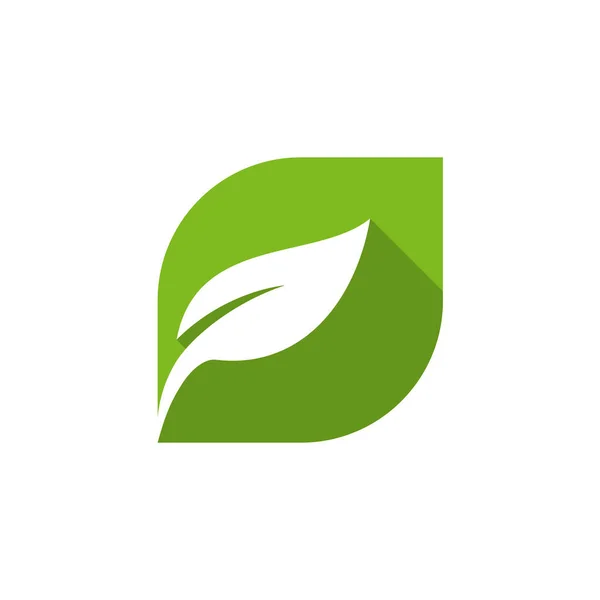 Yaprak Logo Vektörü Tasarım Şablonu — Stok Vektör