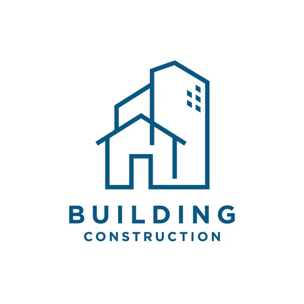 Будівництво Будівництво Логотип Векторний Дизайн Шаблон — стоковий вектор