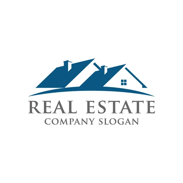 Real Estate Logo Design Architecture Construction Logo Vector Design Template — Stock Vector
