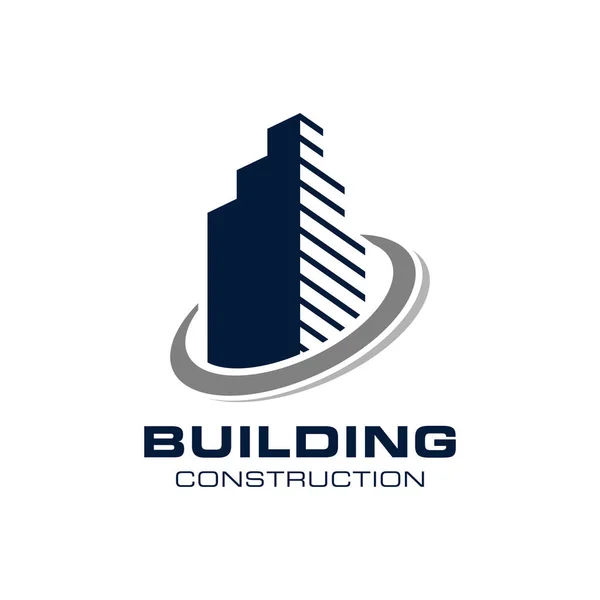 Budynek Budowa Szablon Logo Wektor Projektu — Wektor stockowy