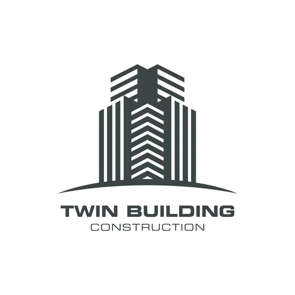 Gebäude Konstruktion Logo Vector Design Template — Stockvektor