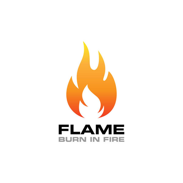 Дизайн вектора логотипа Fire Flame 