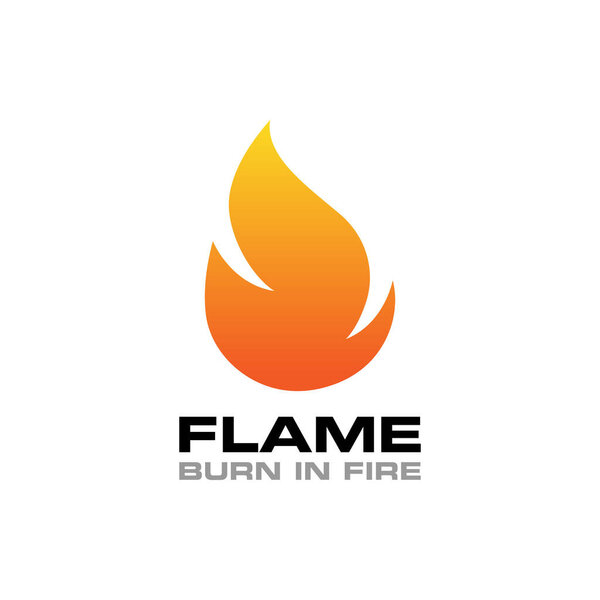Fire Flame Logo Vector Design 
