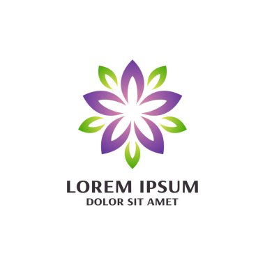 Çiçek Logosu Tasarım Şablonu