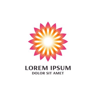 Çiçek Logosu Tasarım Şablonu