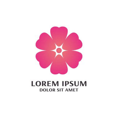 Çiçek Logosu Tasarım Şablonu