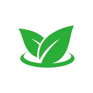 Yaprak Logo Vektörü Tasarım Şablonu