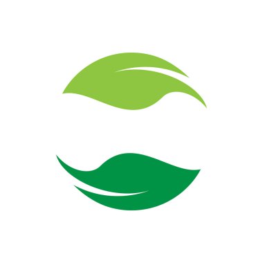 Yaprak Logo Vektörü Tasarım Şablonu