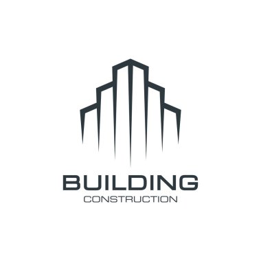 Bina, İnşaat Logo Vektörü Tasarım Şablonu.