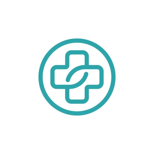 Plantilla Diseño Vectores Logotipo Médico Farmacéutico Logotipo Sanitario — Archivo Imágenes Vectoriales