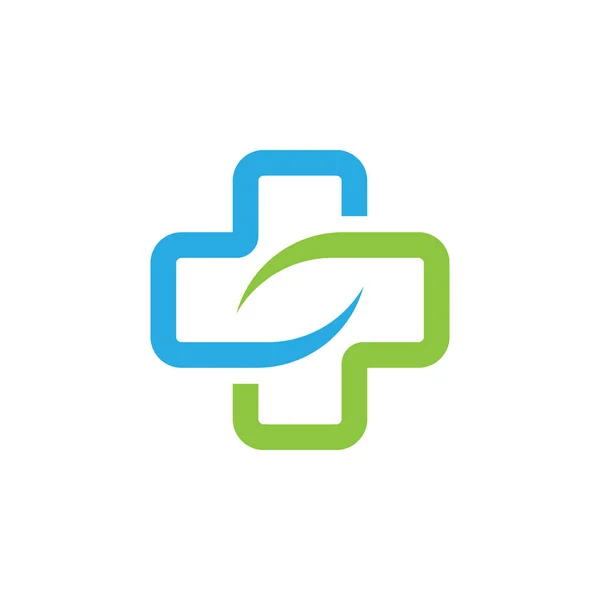 Tıbbi ve Eczane Logo Vektör Tasarım Şablonu. Sağlık Logosu.