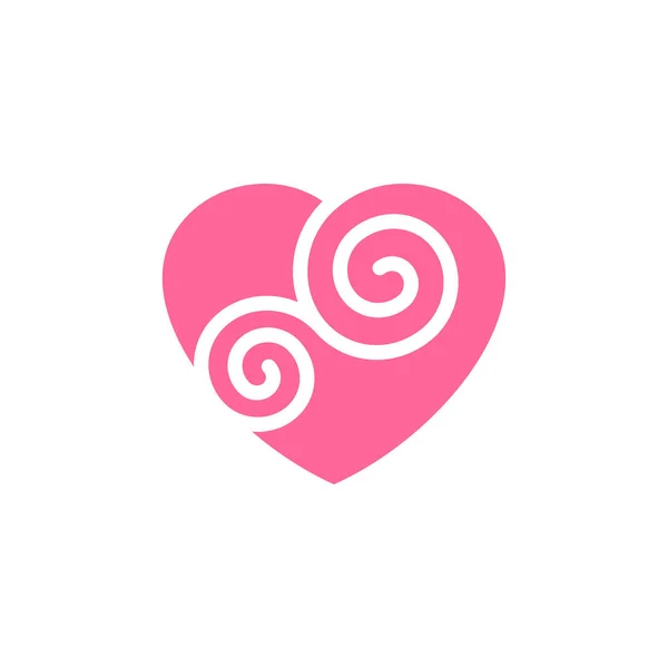 Serce Love Logo Wektor Wzór Szablon — Wektor stockowy