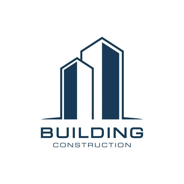 Construção Construção Logo Vector Design Template — Vetor de Stock