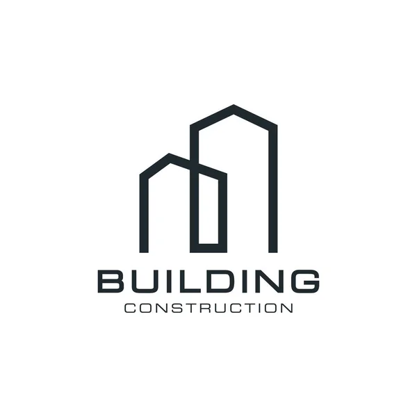Bina, İnşaat Logo Vektörü Tasarım Şablonu.