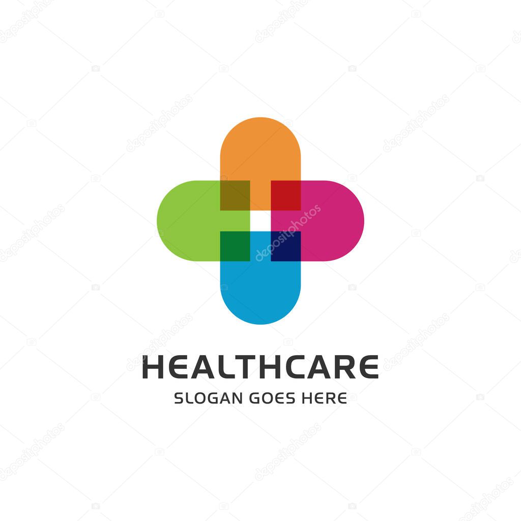 Medical and Pharmacy Logo Vector Design Template. Healthcare Logo.
