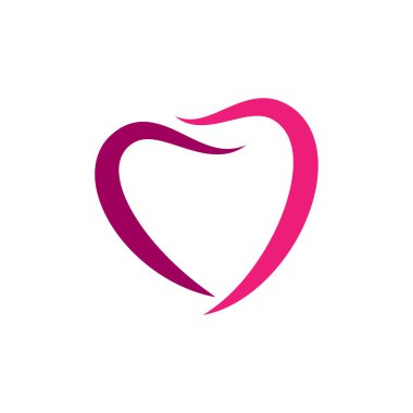 Kalp, Aşk Logosu Vektör Tasarım Şablonu