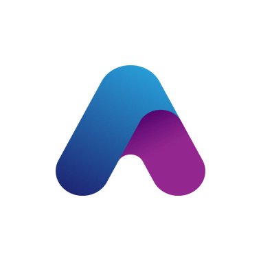 bir logo vektör tasarım şablonu harfi