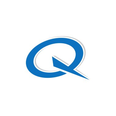 Q harfi logo tasarım şablonu