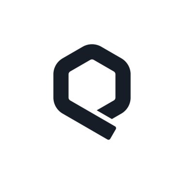 Q harfi logo tasarım şablonu