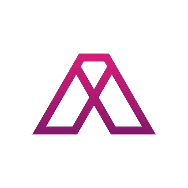 Buchstabe Eine Logo Vektor Design Vorlage — Stockvektor